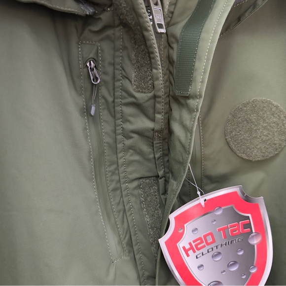 Waterproof Tactical Jacket H2O Tac Men’s L Green NWT - Picture 9 of 16